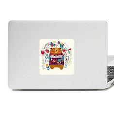 Imagem de Adesivo de vinil de urso de desenho animado  animal paster laptop decoração PC