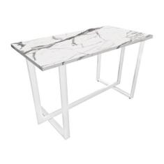 Imagem de Mesa Halden C/ Tampo 120 X 60 Cm Escritório Branco/Vulcano - Genus Móv