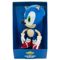 Imagem de Boneco Sonic 23Cm Vinil Articulado Brinquedo Boneco Sonic