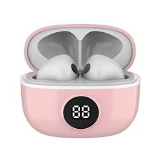 Imagem de WB Fone de ouvido Bluetooth In-ear Mini IO, Sem fio, Display Digital, Bateria 20h, IPX4, Super Bass, Compacto, Touch sensível ao toque, Conexão automática, Rosa