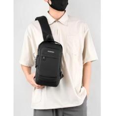 Imagem de Bolsa Shoulder Bag Transversal Couro Tiracolo Impermeável Mochila - Do