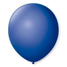 Imagem de Balão São Roque Número 9 Azul Cobalto 50 Unidades