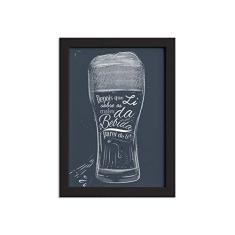 Imagem de Quadro Frase Boteco Males Moldura  22x32cm