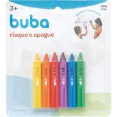 Imagem de Giz De Banheiro Colorido Risque E Apague Infantil Buba Baby