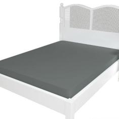 Imagem de Lencol Micropercal 300 Fios Avulso Com Elastico King Cinza - Lux Enxov