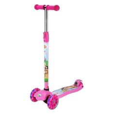 Imagem de Patinete Princesas Infantil Com 3 Rodas Brilhante - Dm Toys