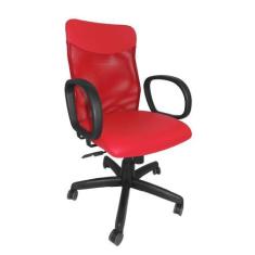 Imagem de Cadeira Diretor Extra Giratória Tela Mesh Reclinável Com Regulagem De