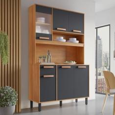 Imagem de Cozinha Compacta 6 Portas 1 Gavetas 2 Nichos Nápoles Itatiaia
