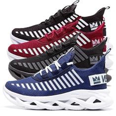 Imagem de Kit 4 Tenis Masculino feminino unissex Oldsen jaguar corrida academia caminhada