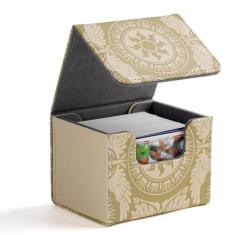 Imagem de Caixa de baralho para cartas MTG, caixa de baralho Trading Commander comporta mais de 120 cartas de manga, caixa de armazenamento magnética de couro sintético colecionável para cartões TCG Magic