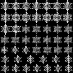Imagem de 48 peças de enfeites de flocos de neve de acrílico de Natal, enfeites de árvore de Natal, transparente, flocos de neve de cristal retrô com fio de prata para decoração de Natal e inverno DIY