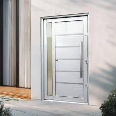 Imagem de Porta Pivotante Lambril Miraggio com Puxador Lado Direito Elite 216x100 Branco