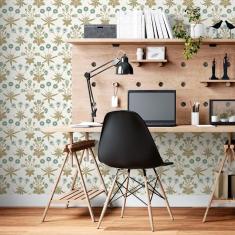 Imagem de Papel De Parede Adesivo Natureza Delicado N06129 Rol 0,58X3M