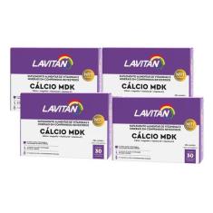 Imagem de Multivitamínico Lavitan Calcio Mdk 30 Comprimidos 4 Caixas