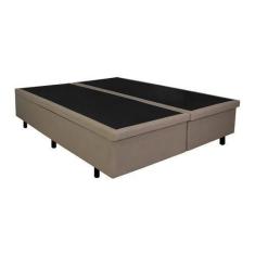 Imagem de Base Box Baú Queen Bipartido Bege - 158X198x35 - Dma