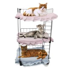 Imagem de Treliche Beliche Cama Para Gatos Pet Aramada 75X40cm Com Colchonete So