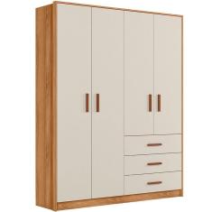 Imagem de Roupeiro Perola 4p 3g Nature Off White Plla