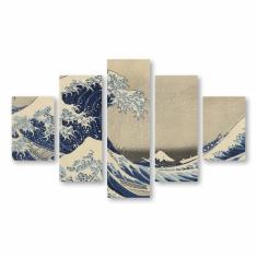 Imagem de Quadro A Grande Onda De Kanagawa Arte Canvas 110X65Cm