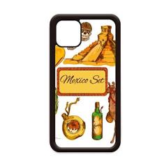 Imagem de Sombrero Mexicano Pirâmide do deserto Cacto Mexicano para iPhone 12 Pro Max Capa para Apple Mini Mobile Case