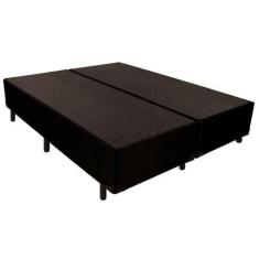 Imagem de Cama Box Base Luckspuma Versal Tecido Preto 158X198x24