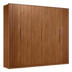 Imagem de Guarda Roupa Casal Atrice Ripado 6 Portas - Demartêz