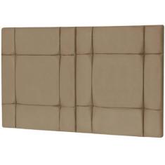 Imagem de Cabeceira Cama Casal Box 140cm Estofada Ellegancy - Bege - Amadeus.Mar