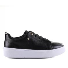 Imagem de Tênis Ramarim Feminino Casual Couro 2482101 Preto-Feminino