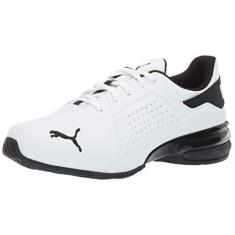 Imagem de PUMA Tênis masculino Viz Runner, Branco/preto