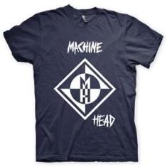 Imagem de Camiseta Machine Head Marinho e  em Silk 100% Algodão