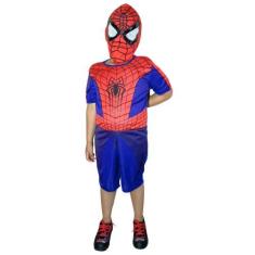 Imagem de Roupa Infantil Fantasia Curta Com Enchimento Homem-aranha - Alicia Fan