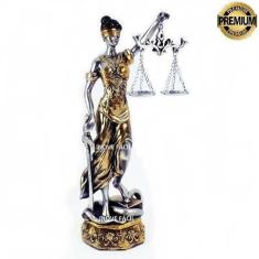 Imagem de Dama Da Justiça Direito Deusa Têmis Estatua Resina - 28cm