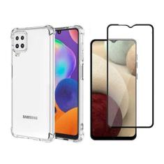 Imagem de Capinha Antichoque e Película Vidro 3d Compatível Samsung Galaxy A12 Tela 6.5 Polegadas