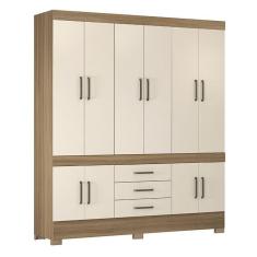 Imagem de Guarda Roupa Casal New Murano 10 Portas e 3 Gavetas - Demóbile