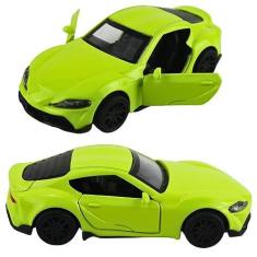 Imagem de Carrinho Miniatura Metal Scale Model Verde Lima Toyota Gr Supra