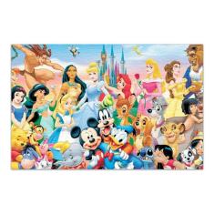 Imagem de Quebra Cabeça Personalizado Personagens Disney 48 Peças