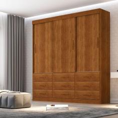 Imagem de Guarda Roupa 3 Portas 9 Gavetas New Star Sallêto Móveis