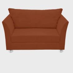 Imagem de Namoradeira lisboa 02 lugares para sala salão escritório Suede Terracota