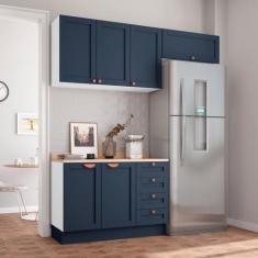 Imagem de Cozinha Modulada 3 Peças Com Tampo 2 Aéreos 1 Balcão Arizona Cabecasa