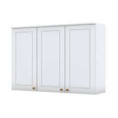 Imagem de Armário Aéreo 3 Portas 120 Cm Nova York Branco Hp - Henn