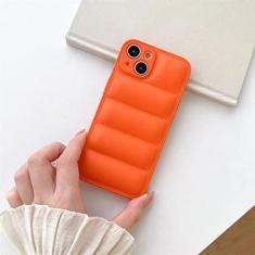 Imagem de Capa de telefone de couro de silicone macio de luxo para iPhone 14 13 12 11 Pro Max 7 8 Plus X XR XS Max SE 2022 Capa de proteção de lente de câmera, laranja, para iPhone 14 Pro