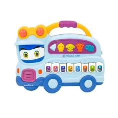 Imagem de Piano Teclado Musical Bebê Brinquedo Infantil Sons Carros Eletronicos