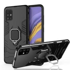 Imagem de AKABEILA Capa para celular Samsung Galaxy M35 5G à prova de choque de silicone capa protetora de camada dupla armadura de corpo inteiro resistente com suporte de anel de dedo [suporta suporte