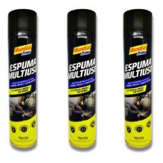 Imagem de Kit 3 Espuma Magica Multiuso Limpa  Banco Carro Sofá Tenis Couro Colch