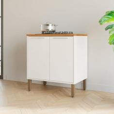 Imagem de Balcão para Cooktop 2 Portas Paris Branco