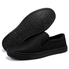 Imagem de Tênis Slip On Masculino Casual Iate Lona Mesh Confortável Sola Costurada-Masculino