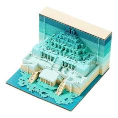 Imagem de Calendário pirâmides 2025, calendário de mesa 3D 2025, calendário de relógio "faça você mesmo", calendário artístico 3D, enfeites de mesa criativos, para presentes de Natal e escritório em casa