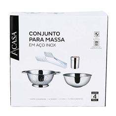 Imagem de Kit de Utensílios Inox com 4 Peças - A/CASA