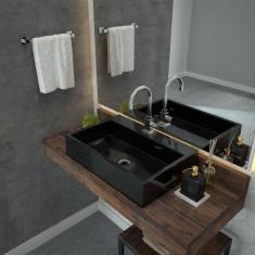 Imagem de Kit Cuba RT55 com Torneira Luxo 1195 e Válvula 1 Polegada Compace 