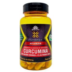 Imagem de Turmerax Curcumina 65mg Cúrcuma Orgânica Pimenta 60cps 600mg