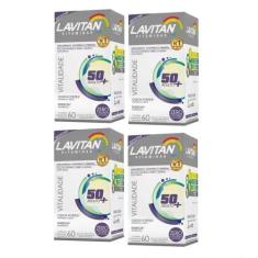 Imagem de Kit Com 4 Lavitan Vitalidade Cimed 50+ C/60 Comprimidos